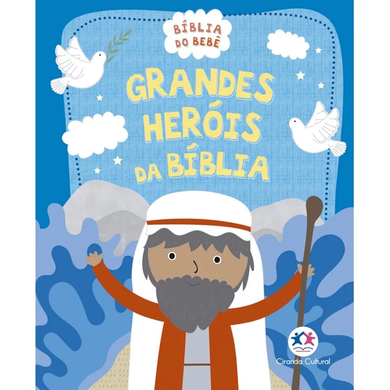Bíblia do Bebê | Capa Almofadada | Grandes Heróis da Bíblia em Oferta na Shopee