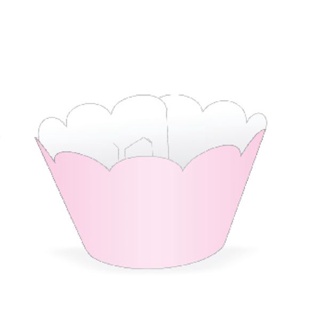 Wrapper Cupcake Tradicional - Rosa Claro - 5cm x 22cm - 12 unidades - Nc Toys em Oferta na Shopee