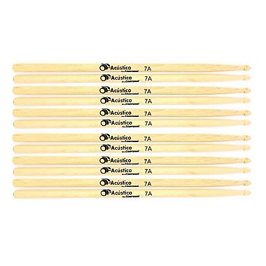 Baqueta De Bateria O Acústico By Liverpool 7A 6 Pares
