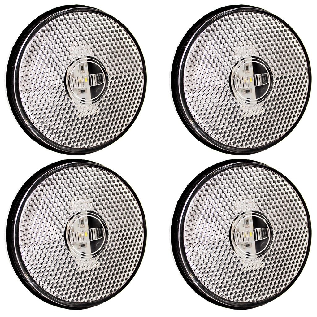 4 Lanterna Lateral Caminhão Carreta Baú Randon LED BIVOLT CR
