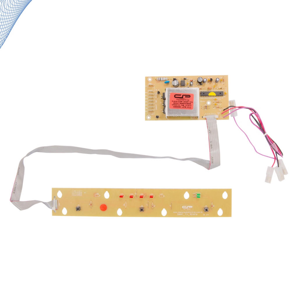 Placa de Potência e Interface Para Lavadoras de Roupas Brastemp Smart 6KG BWM05A  BWM06A BWB22A BWB22B Bivolt