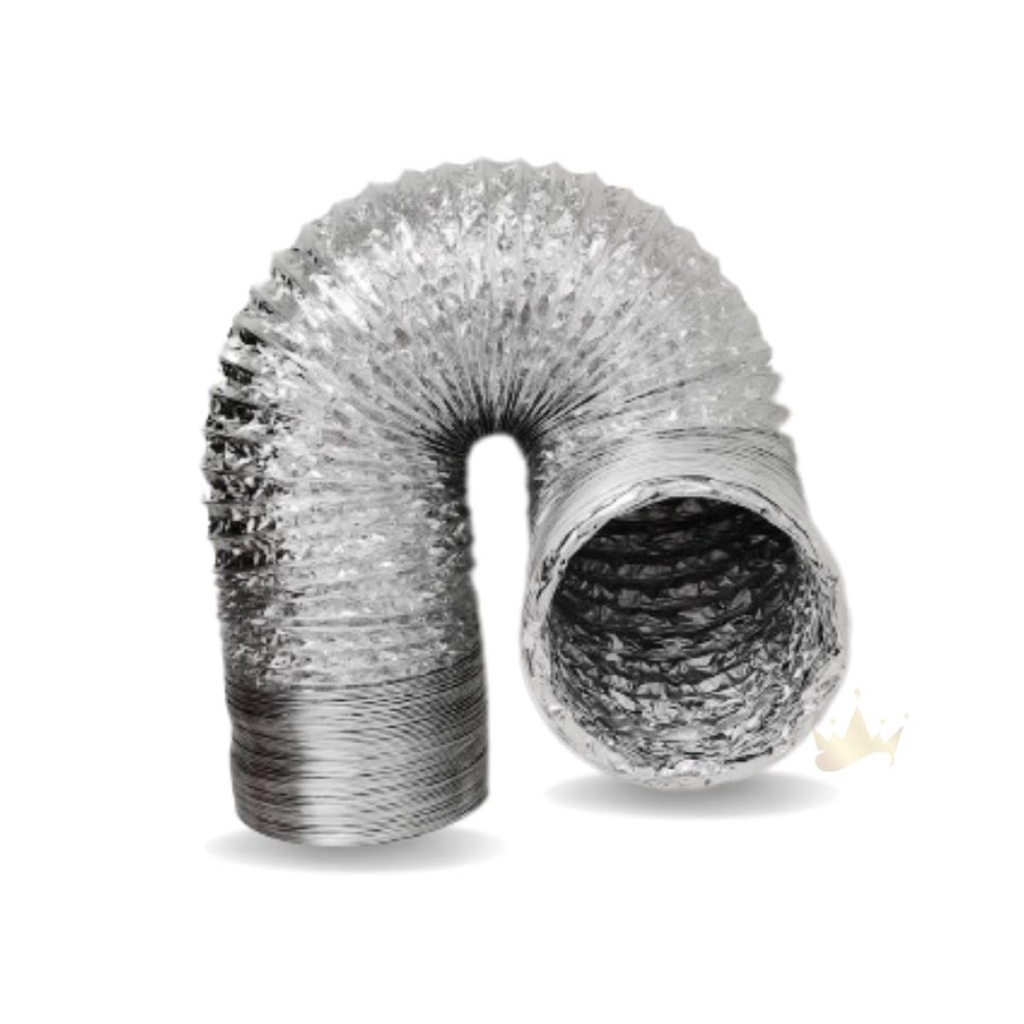 1 Metro Tubo Flexível Aluminizado 5 Pol/125mm Rolo Duto