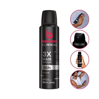 Desodorante Aerosol Bozzano Clinical 96h Clean 3x + Proteção