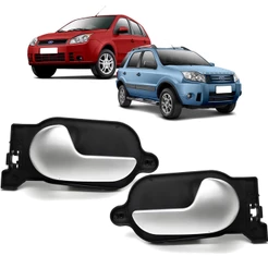 Par Gatilho Maçaneta Porta Fiesta 2002 a 2014 Ecosport 2003 a 2012 Prata