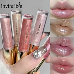 5 Cores Mirror Glitter Brilho Labial Vermelho Brilhante Sexy Batom Líquido Hidratante De Longa Duração Maquiagem Natural Dos Lábios