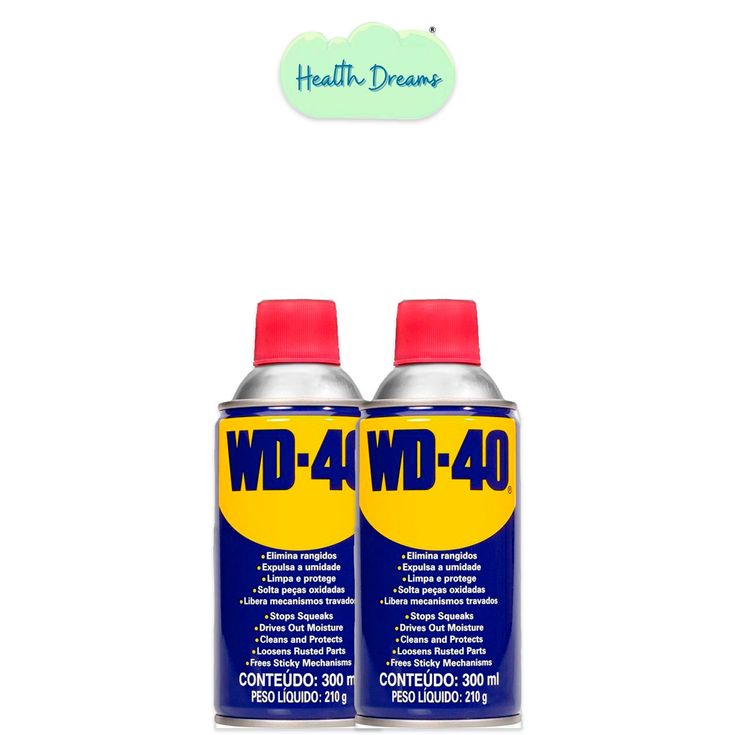 Kit com 02x WD-40 Oléo Lubrificante Desengripante Produto Original [Tamanho 300ml]