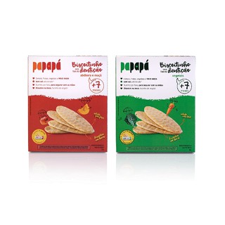Kit 2 Biscoito Infantil para Fase da Dentição Papapá 72g em Oferta na Shopee