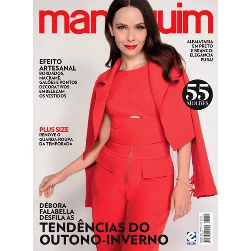 Revista Manequim - Débora Falabella Desfila as Tendências do Outono-Inverno N°759