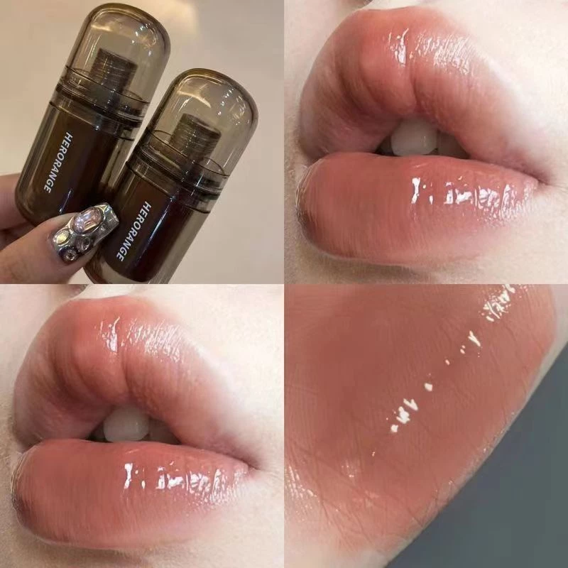 HERORANGE Mirror Lip Glaze Hidratante Natural De Longa Duração Com Revestimento De Água