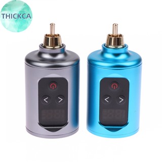 thickca Wireless Fonte De Alimentação Tattoo Portátil Sem Fio Interface RCA Display Digital LED Carregamento Rápido Para Caneta Rotativa br