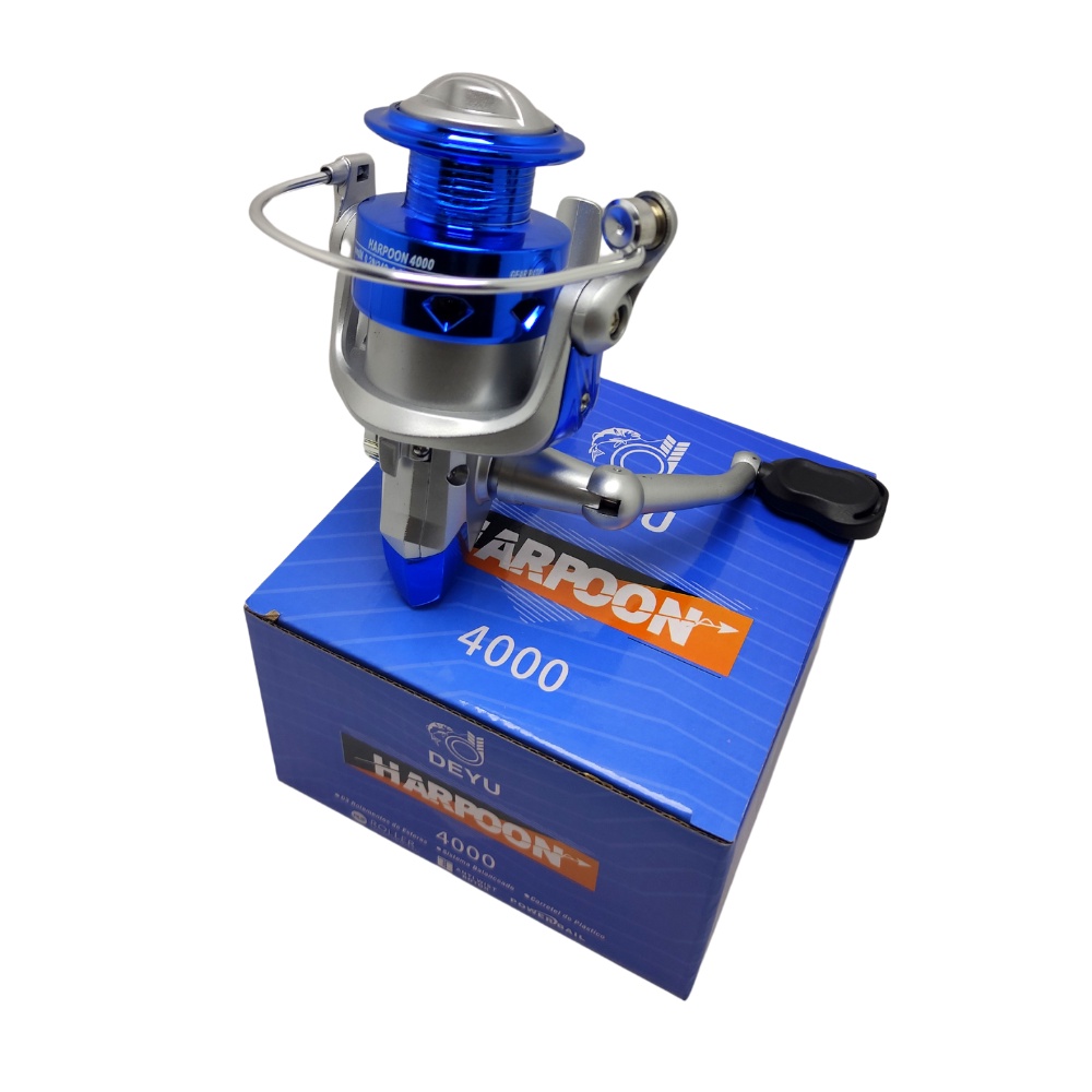 Molinete De Pesca 3 Rolamentos Harpoon 4000 Deyu Pesqueiro em Oferta na Shopee