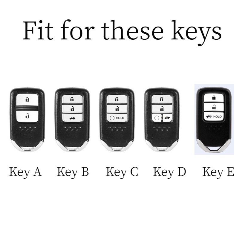 Nova Capa Macia TPU para Carro com Chave Remota Shell Fob Honda Vezel City Civic Jazz BRV BR-V HRV