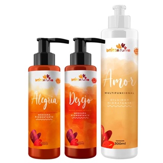 Kit Beleza Ruiva Tonalizante Alegria, Desejo e Diluidor Amor - 300ml em Oferta na Shopee