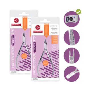 kit 2 Alicates Cutícula 775 Profissional Manicures Mundial Aço Inox