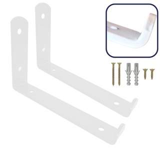 Mão Francesa Invertida 35cm 5mm 2 Peças Reforçada Branca em Oferta na Shopee