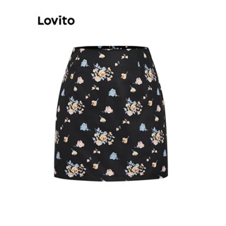 Lovito Casual Mini Saia Feminina Floral L73AD120