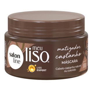 Máscara Capilar Matizadora Salon Line Meu Liso Castanho 300g