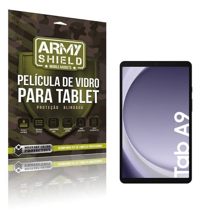 Película de Vidro Blindada para Galaxy Tab A9 8.7" X110/115 - ArmyShield