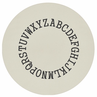 Tapete Alfabeto Redondo Ø100cm Natural - Antiderrapante em Oferta na Shopee