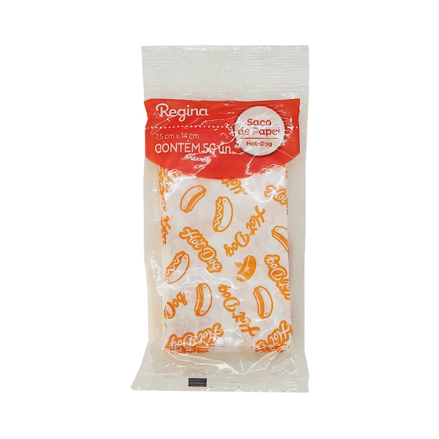 Saco de Papel - Hot Dog P - 50 unidades - Regina - Rizzo