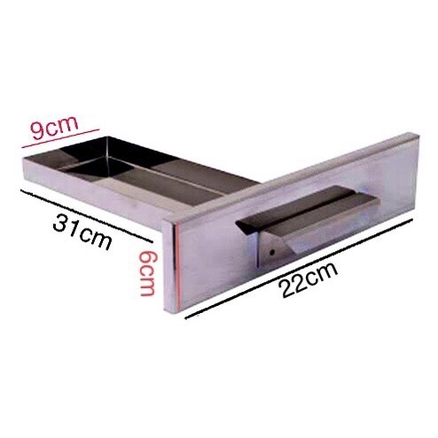 Gaveta Cinzeiro para Churrasqueira pre-moldada em inox