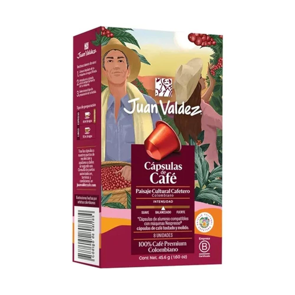 CAFE JUAN VALDEZ PAISAJE CULTURAL CAPSULA 44,8G em Oferta na Shopee
