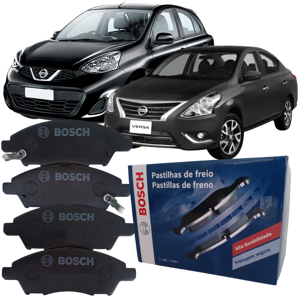 Pastilhas Freio Dianteiro Bosch March Versa 1.0 1.6 2011 A 2019 em Oferta na Shopee