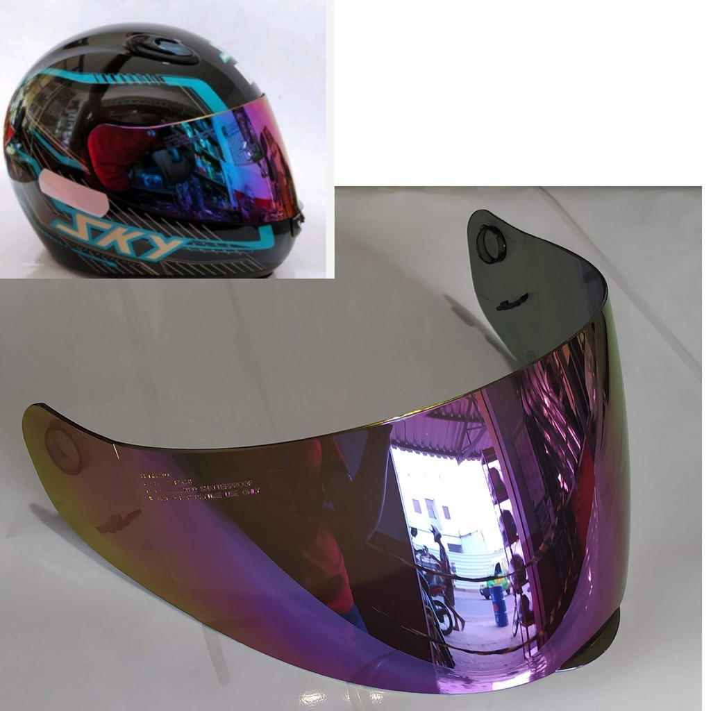 Viseira Capacete Sky Gamma Sky Apolo Sky Antares Sky Nimbus Camaleão Iridium