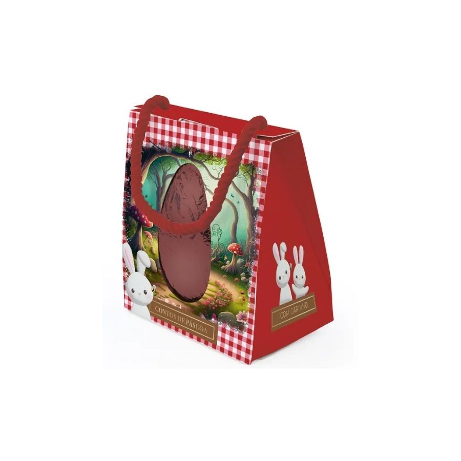 Sacola Com Visor Para Ovo De 250g - Doce Páscoa - 20x18x15cm - 6 unidades - Cromus - Rizzo em Oferta na Shopee