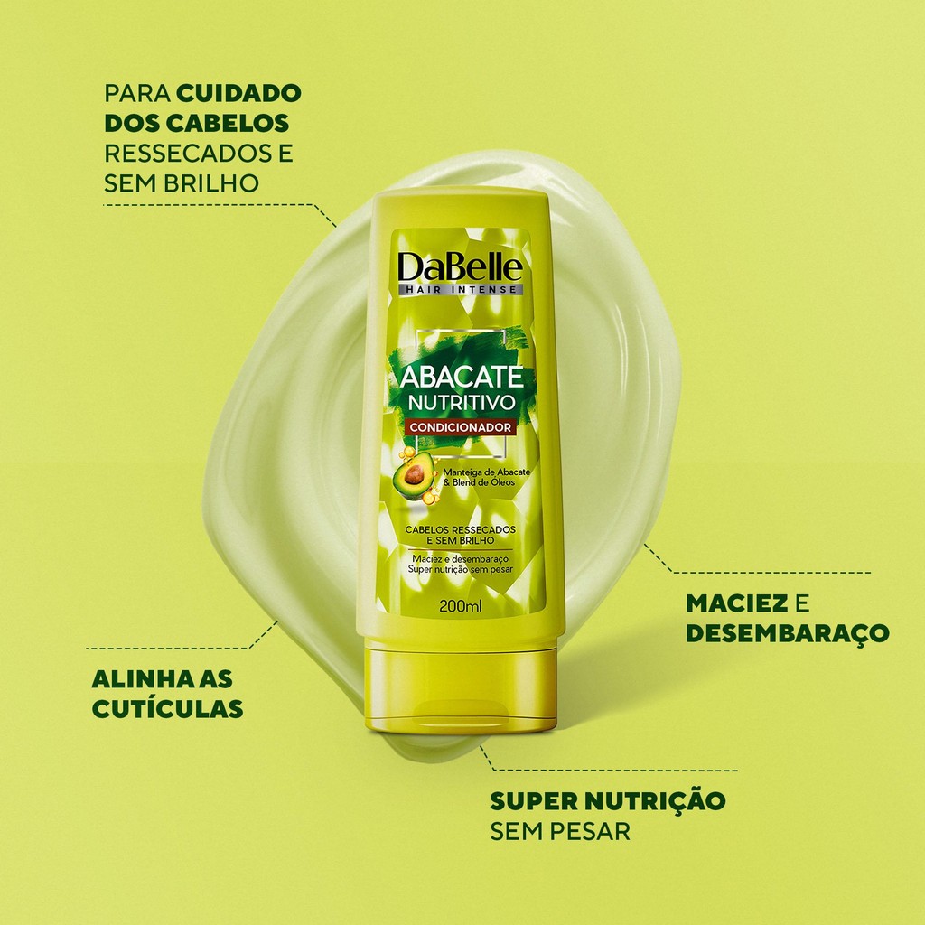Detalhes do DaBelle Hair Abacate Nutritivo - Condicionador 200ml