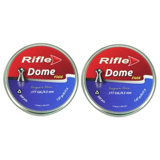 2x Chumbinho/Espingarda 4.5mm Rifle 500un Dome 7.81gr em Oferta na Shopee