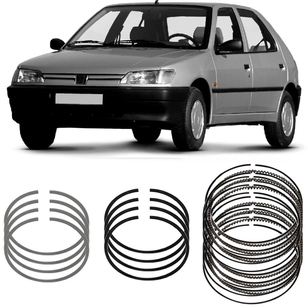Jogo Anel Segmento STD Peugeot 306 1.4 96 a 98 Metal Leve