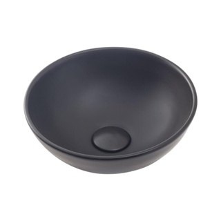 Cuba De Apoio Para Banheiro Redonda Slim Louça Cerâmica 28,5 cm Calcedônia Pingoo - Preto Fosco em Oferta na Shopee