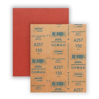 Lixa Norton para Parede Gramatura Vermelho 150 22,5X27,5cm
