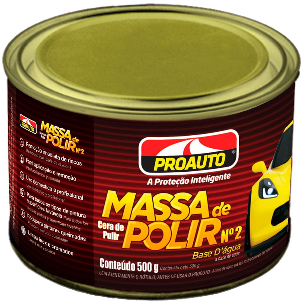 Massa de Polir N 2 Base Água 500g Proauto 1598 em Oferta na Shopee