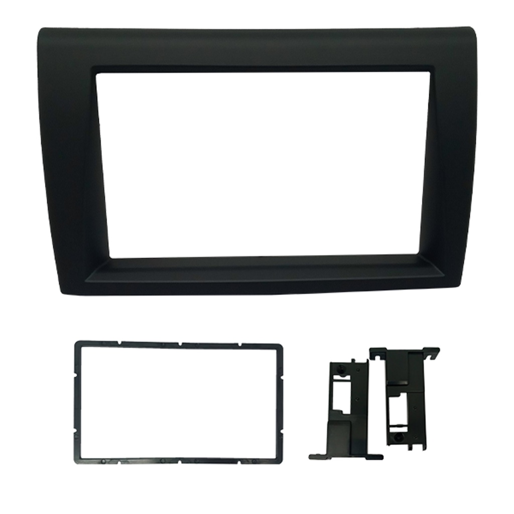 Moldura 7" Central Painel DVD 2 Din Fiat Bravo G2 2010/2016 Preta Fiamon Padrão Chinês E Japonês - Spare Parts and Accessories for Vehicles