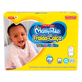 Fralda Calça MamyPoko Dia e Noite Tamanho G 50 Fraldas Descartáveis