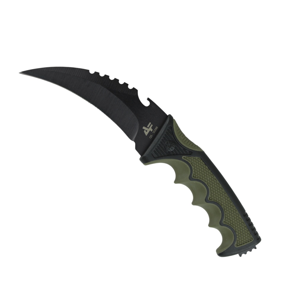 Faca Karambit QS 3228B Lâmina Aço Inoxidável Com Bainha - Albatroz