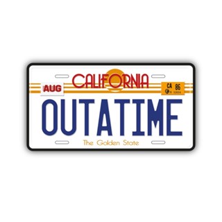 Placa Quadro De Volta Para o Futuro Outatime - Decoração em Oferta na Shopee
