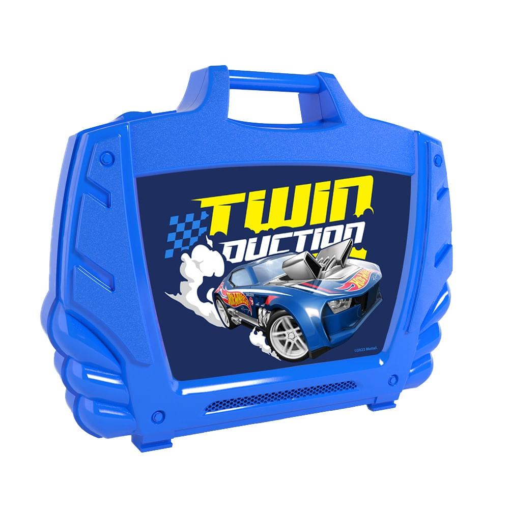Hot Wheels Maleta Porta Carrinhos Azul - Fun Divirta-se - Hobbies & Collections