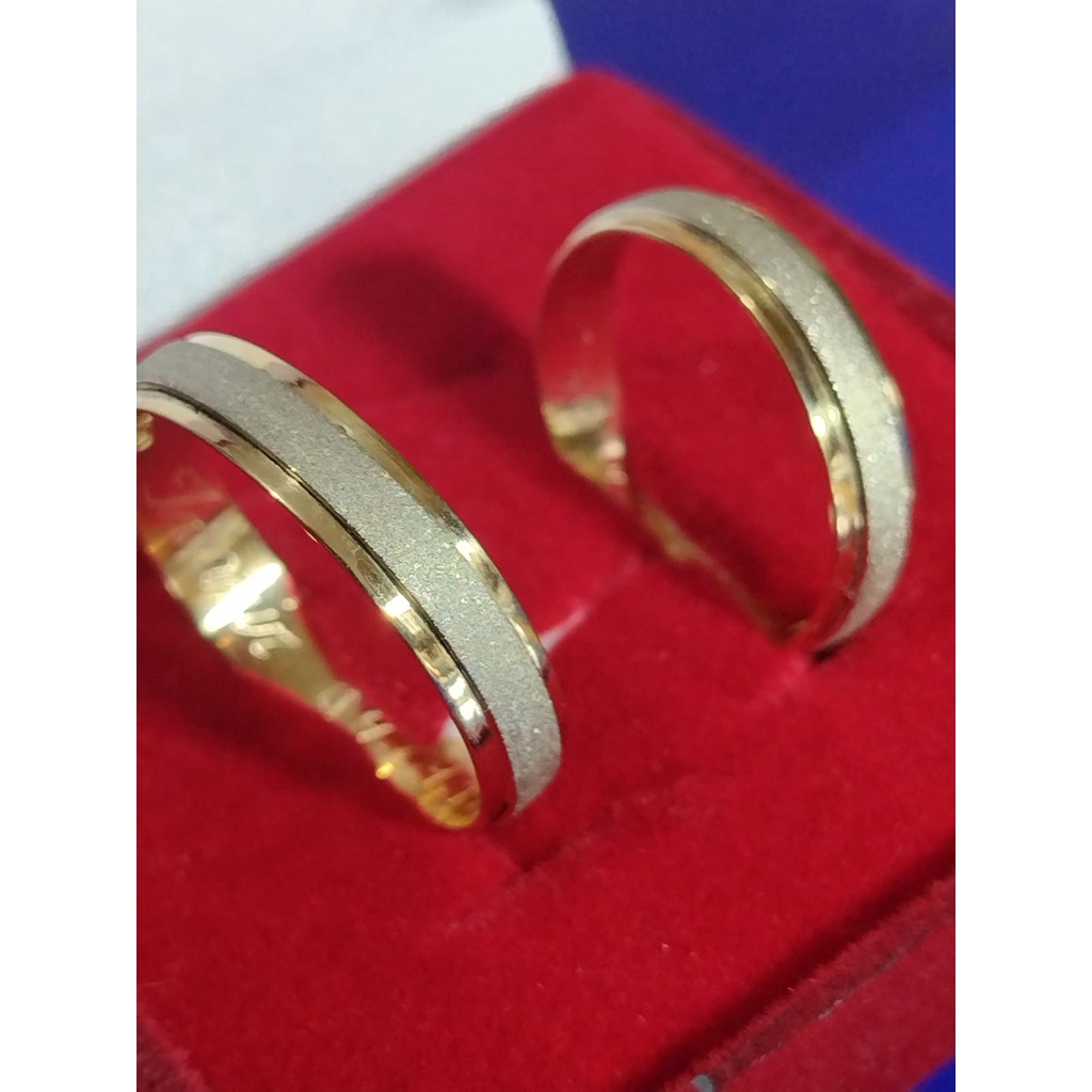 Alianças Noivado, Casamento, Bodas de  Prata com Ouro Amarelo  e Branco 8 Gramas 6 mm