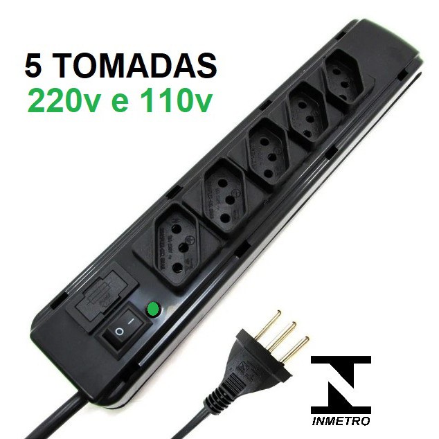 filtro de linha vários tamanhos extensão para energia filtro de linha com 5 ou 6 tomadas modelo régua elétrica