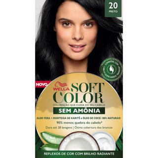 Tintura Para Cabelo Wella Soft Color 20 Preto Cobre Branco