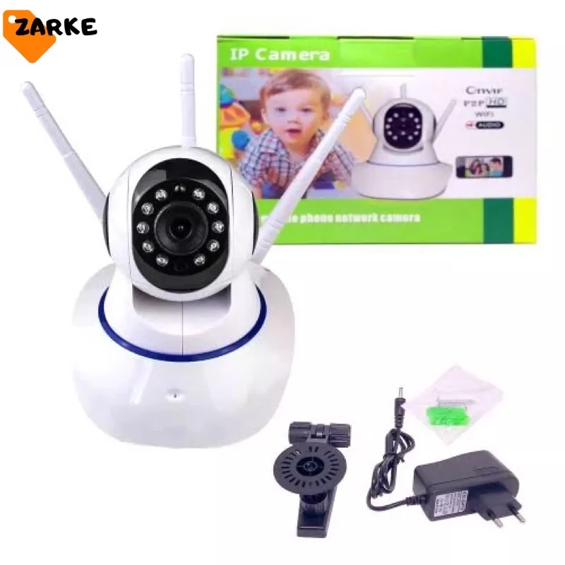 Câmera Babá Eletrônica com 3 Antenas Wifi HD 3TX