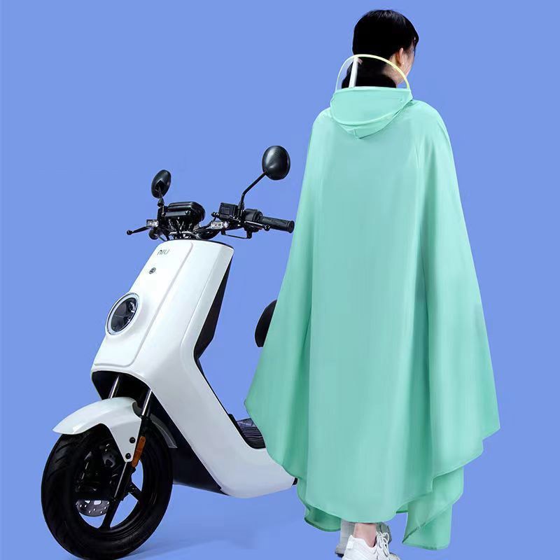 Capa de chuva Bicicleta elétrica para ciclismo Poncho Monobloco Extra Grosso de Corpo Inteiro à prova de chuva Equipamento de chuva adulto de duplo aba