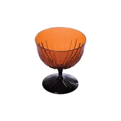 Taça Sobremesa Lapidada 350 ml Caramelo