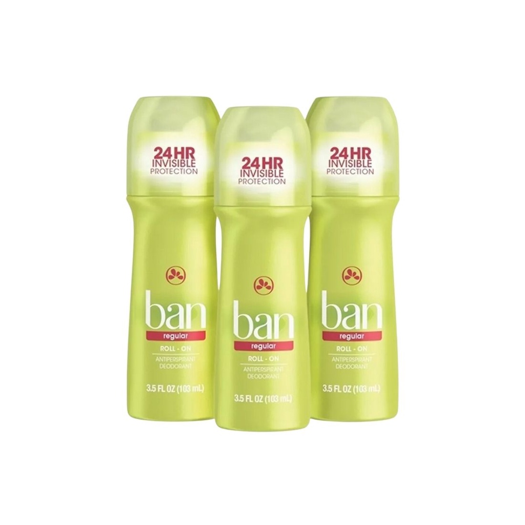 Kit Ban Desodorante Antitransp Regular Roll-on 103ml - Trio em Oferta na Shopee