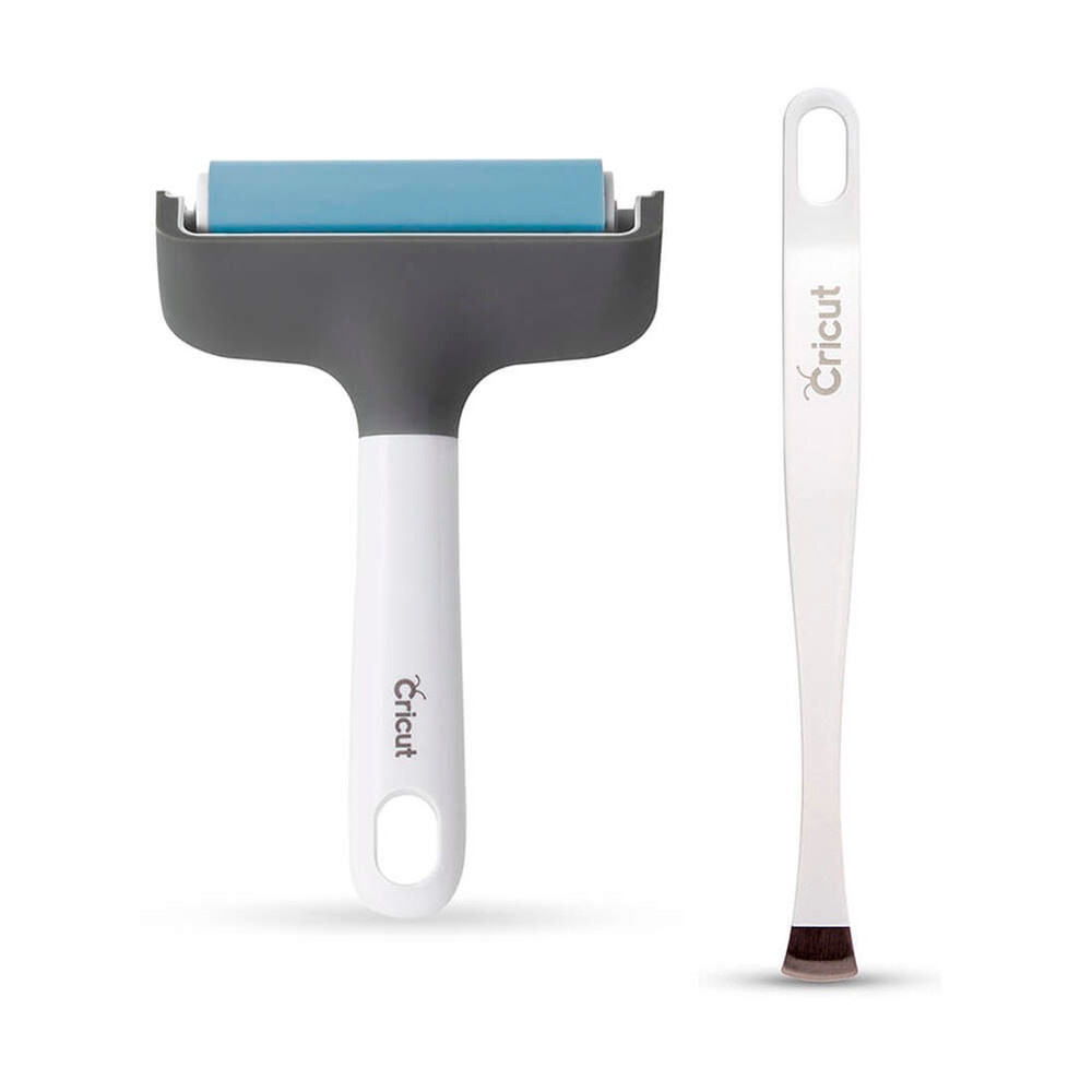 Kit de Rolo Aplicador e Pinça Removedora Cricut - Branco/Azul