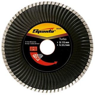 Disco de Corte Diamantado Turbo 115 x 22,2mm Corte a Seco