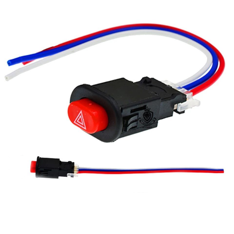 Botão Interruptor Auxiliar 3 Fios Pisca Alerta Moto Carro Universal em Oferta na Shopee